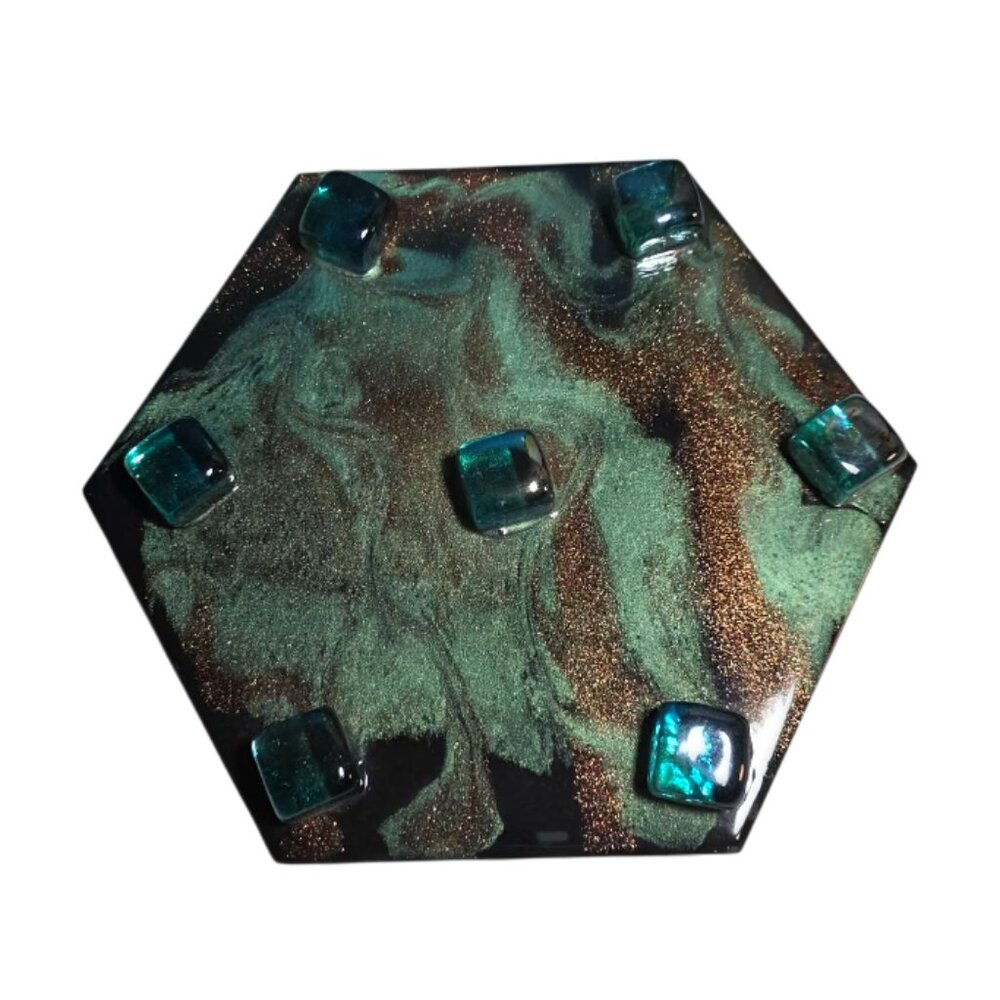 Beautiful Handmade Glass Trivet - Picture 1 of 5